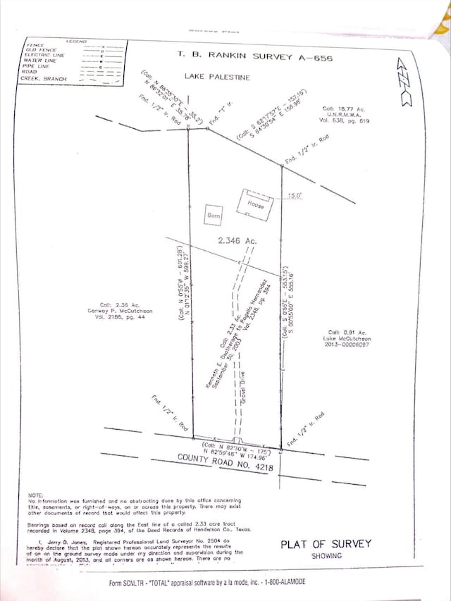 21363 Stevenson Rd, Frankston, TX 75763 - survey map / technical document