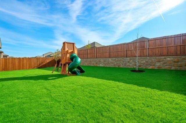 11216 Ponderosa Trl, Aubrey, TX 76227 - view of yard with a playground