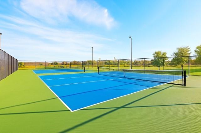 11216 Ponderosa Trl, Aubrey, TX 76227 - view of tennis court featuring community basketball court