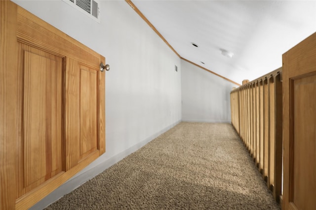 205 N College St, Mckinney, TX 75069 - corridor with carpet flooring and crown molding