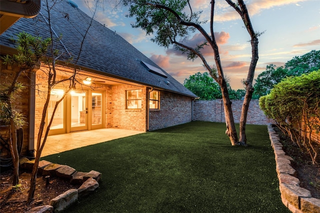 18602 Turnbridge Dr, Dallas, TX 75252 - view of yard with a patio area