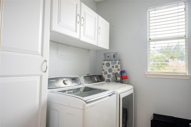 1421 Eugene Dr, Wylie, TX 75098 - laundry room featuring cabinet space and washer and clothes dryer