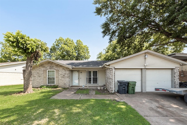 2900 Lachelle Ln, Arlington, TX 76010 - single story home featuring an attached garage, concrete driveway, a front lawn, and brick siding