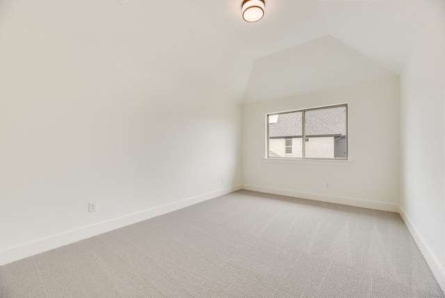 3340 Crescent Ln, Celina, TX 75009 - spare room featuring light colored carpet and vaulted ceiling