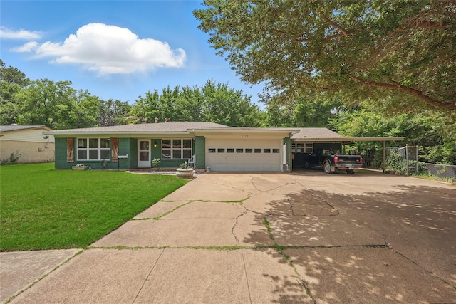 1317 Elby St, Irving, TX 75061 - ranch-style home featuring an attached garage and driveway