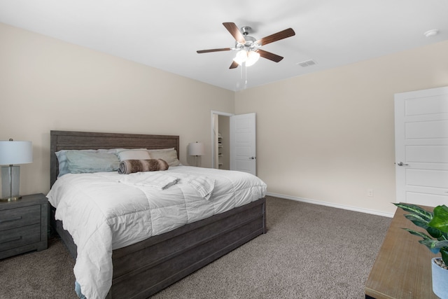 1304 Villalonga Dr, Little Elm, TX 75068 - bedroom with carpet flooring, ceiling fan, and baseboards