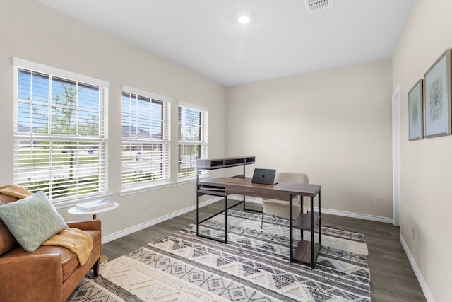 1304 Villalonga Dr, Little Elm, TX 75068 - home office featuring wood finished floors and baseboards