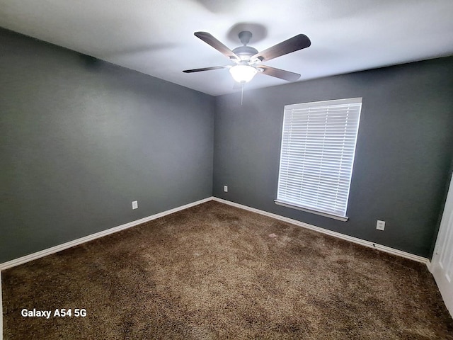 826 E Center St, Duncanville, TX 75116 - spare room featuring carpet floors, ceiling fan, and baseboards