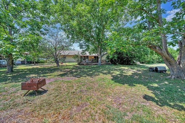 1700 Sunset Rd, Robinson, TX 76706 - view of green lawn with covered porch