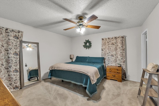 1313 Crow Dr, Waco, TX 76705 - bedroom featuring light carpet and a ceiling fan