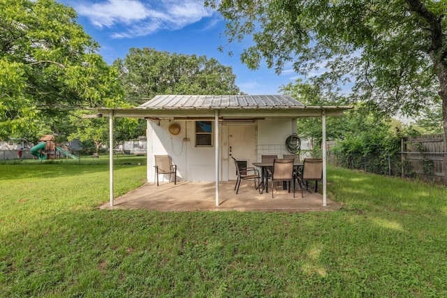 1313 Crow Dr, Waco, TX 76705 - view of patio with a playground