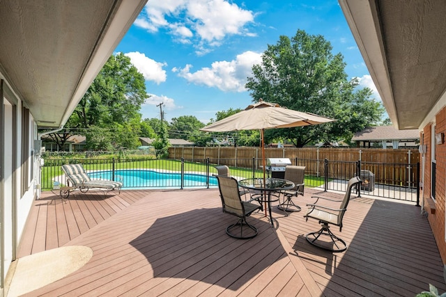 1209 Redbud Dr, Arlington, TX 76012 - deck featuring outdoor dining area and a grill