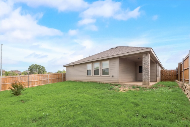 6100 Fall Creek Ln, Fort Worth, TX 76123 - rear view of house with a patio and a shingled roof