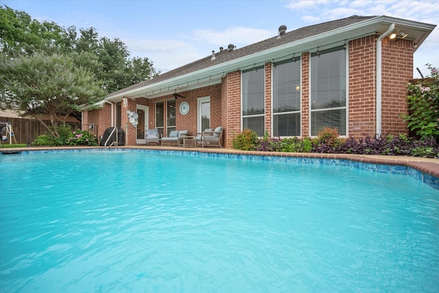 5505 Moorewood Dr, Arlington, TX 76017 - view of pool with a patio