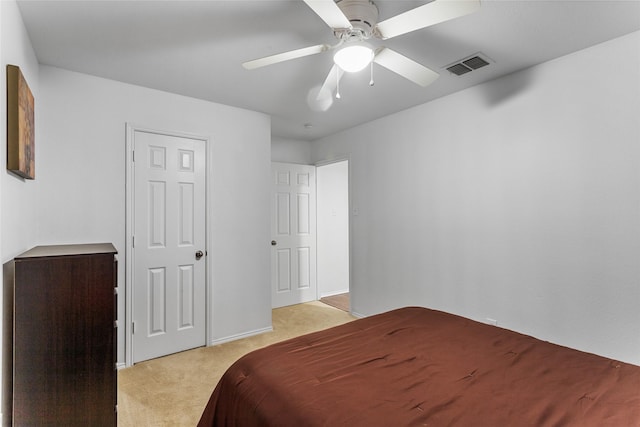12701 Seagull Way, Frisco, TX 75036 - bedroom featuring light colored carpet and a ceiling fan