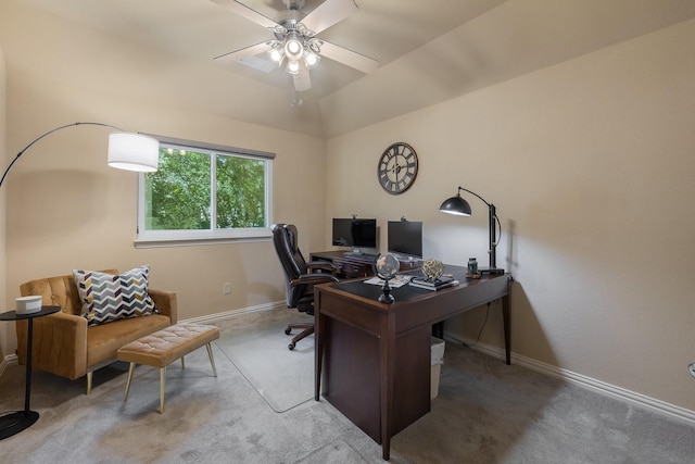 18 Oxford Way, Allen, TX 75002 - office space featuring carpet flooring, ceiling fan, and baseboards