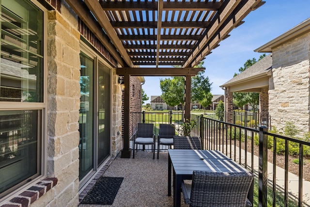 3900 Dalea Dr, Prosper, TX 75078 - balcony featuring a pergola