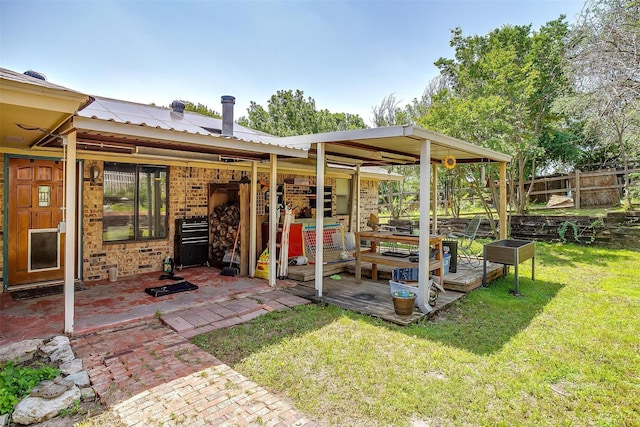 1312 Robyn Rd, Azle, TX 76020 - view of patio / terrace featuring a deck