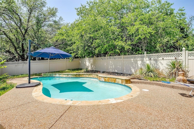 1312 Robyn Rd, Azle, TX 76020 - view of pool featuring a fenced backyard and a patio area