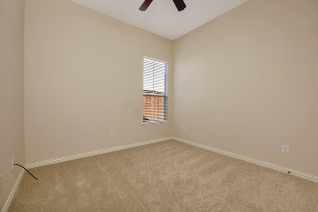 8256 Bridge St, North Richland Hills, TX 76180 - empty room with carpet, ceiling fan, and baseboards