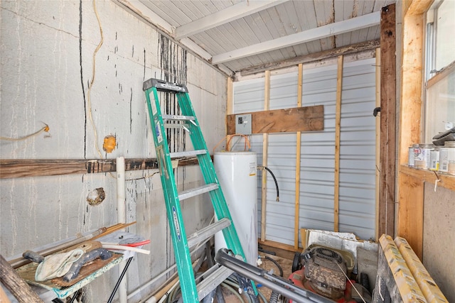 201 S 1st St, Bangs, TX 76823 - garage with gas water heater