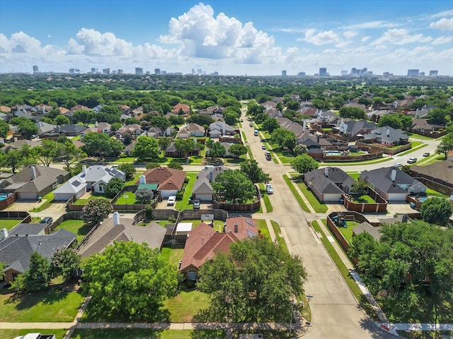 7100 Fox Dr, The Colony, TX 75056 - aerial view of residential area featuring skyline