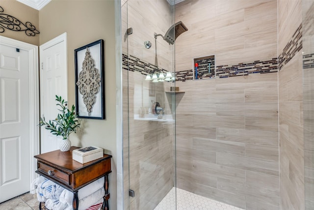 2801 Adams Dr, Melissa, TX 75454 - full bath with ornamental molding and a shower stall