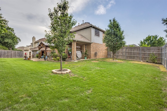 2801 Adams Dr, Melissa, TX 75454 - view of yard featuring a patio area and a gazebo