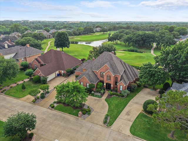 719 Morningside Dr, Mansfield, TX 76063 - drone / aerial view of a large body of water, a golf club, and a tree filled landscape