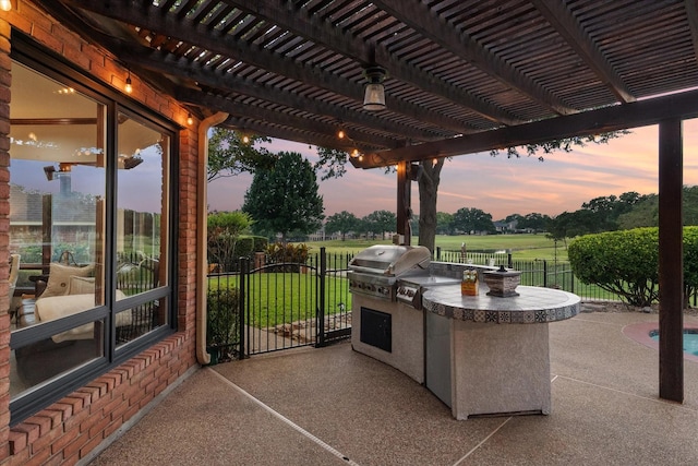 719 Morningside Dr, Mansfield, TX 76063 - view of patio with a pergola
