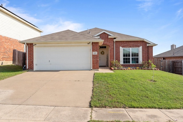 5600 Seafield Ln, Fort Worth, TX 76135 - view of front facade featuring brick siding, concrete driveway, an attached garage, and a shingled roof