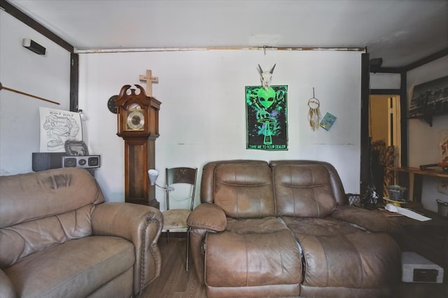 17128 County Road 3322, Frost, TX 76641 - living room featuring wood finished floors