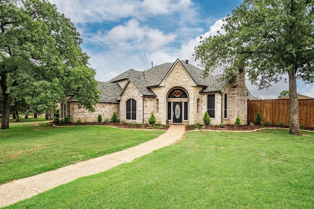 416 Bronco Cir, Shady Shores, TX 76208 - view of front of house featuring brick siding and a shingled roof
