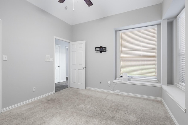 416 Bronco Cir, Shady Shores, TX 76208 - carpeted spare room featuring ceiling fan and baseboards