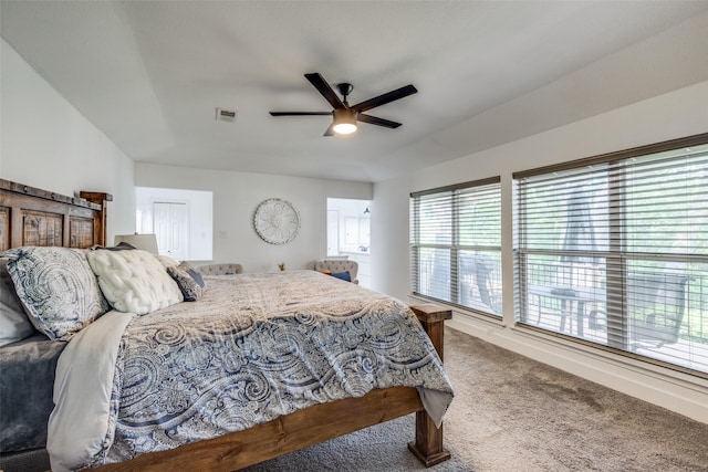 2208 Turtle Creek Dr, Sherman, TX 75092 - bedroom with carpet floors and a ceiling fan