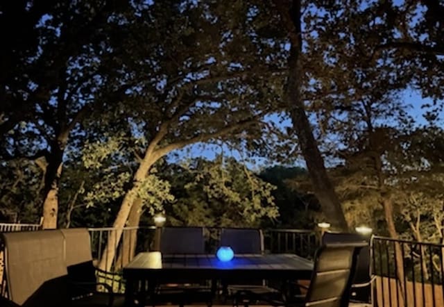 2208 Turtle Creek Dr, Sherman, TX 75092 - wooden terrace featuring outdoor dining area