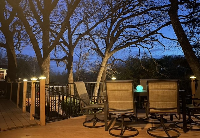 2208 Turtle Creek Dr, Sherman, TX 75092 - wooden deck featuring outdoor dining area