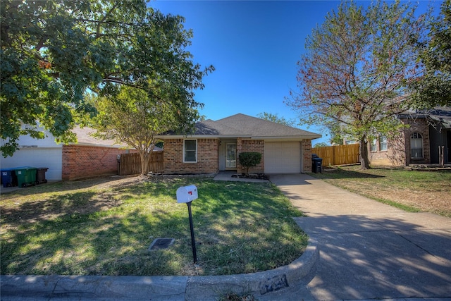 6729 Windwillow Dr, Fort Worth, TX 76137 - ranch-style house featuring concrete driveway, an attached garage, and brick siding