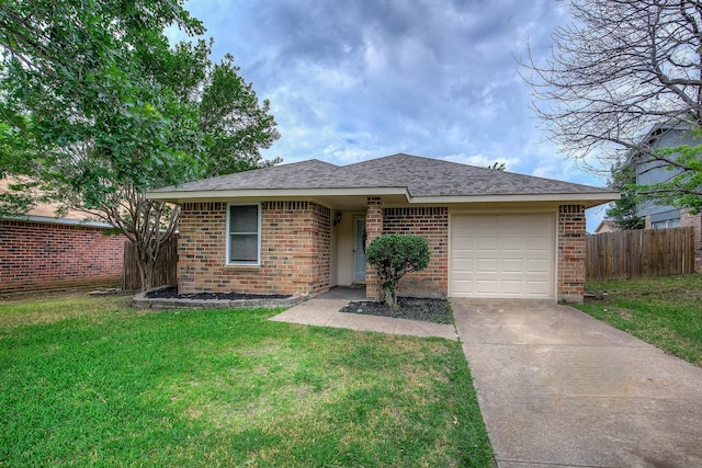 6729 Windwillow Dr, Fort Worth, TX 76137 - single story home featuring driveway, brick siding, a garage, and roof with shingles