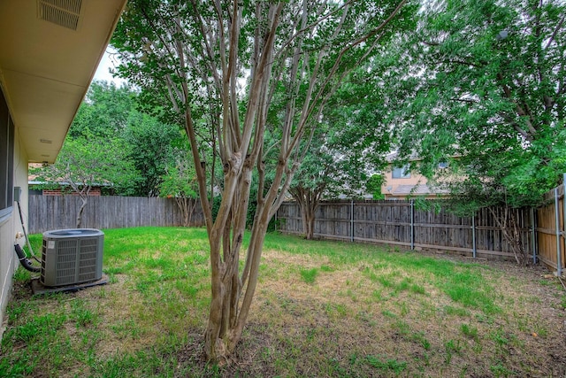 6729 Windwillow Dr, Fort Worth, TX 76137 - view of yard with central air condition unit