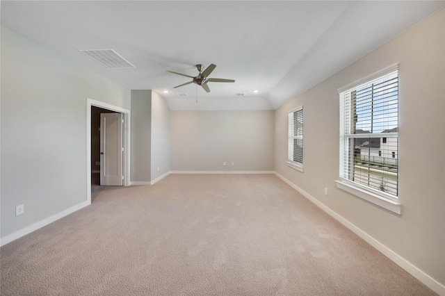 3493 Hollow Pine Dr, Frisco, TX 75033 - unfurnished room with ceiling fan, light colored carpet, baseboards, and recessed lighting