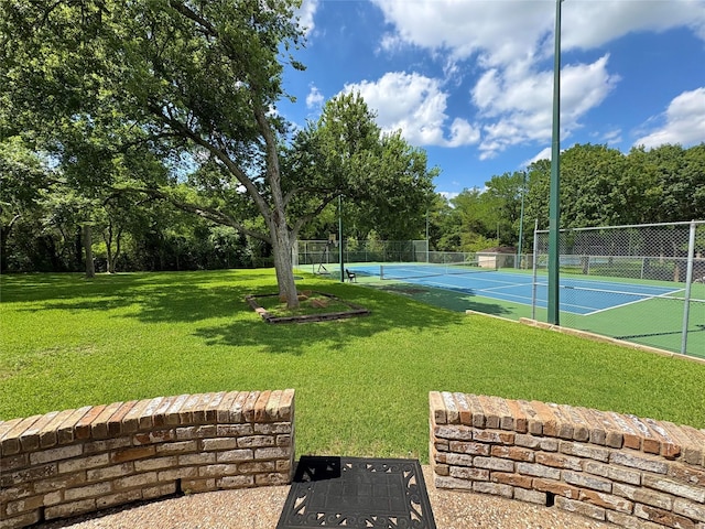 1107 Rock Springs Rd, Duncanville, TX 75137 - view of tennis court with view of scattered trees
