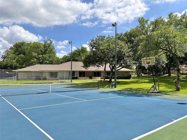 1107 Rock Springs Rd, Duncanville, TX 75137 - view of tennis court