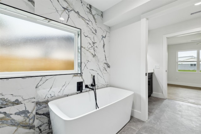 1309 Northpark Dr, Richardson, TX 75081 - full bath with a soaking tub and vanity