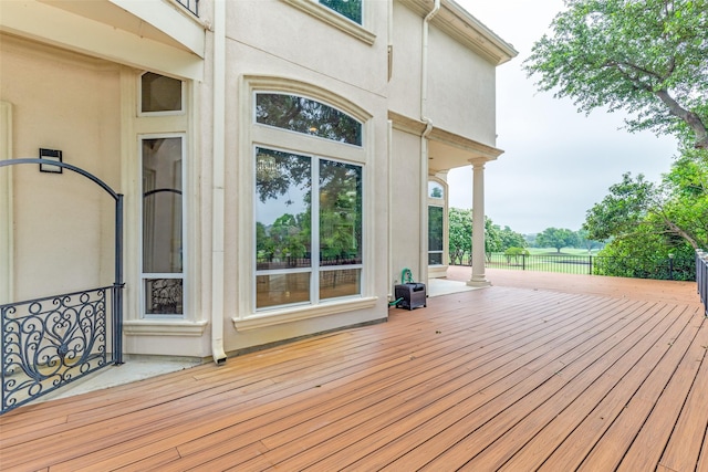 5528 Gleneagles Dr, Plano, TX 75093 - view of wooden terrace