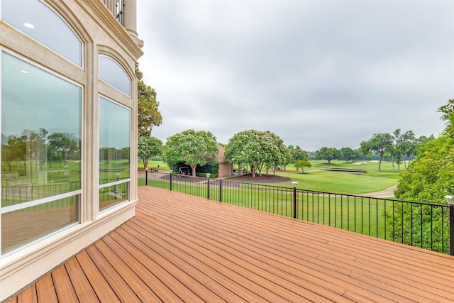 5528 Gleneagles Dr, Plano, TX 75093 - deck with a lawn and view of golf course