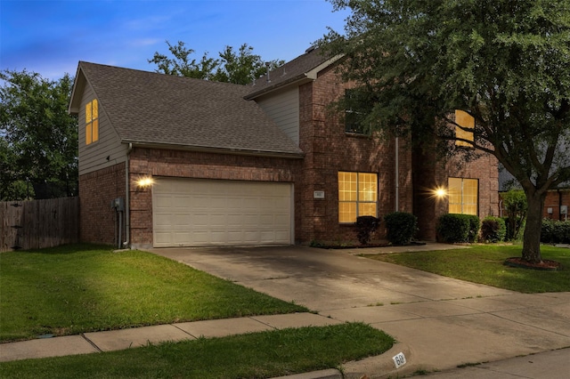 60 Misty Mesa Trl, Mansfield, TX 76063 - traditional home with brick siding, a shingled roof, concrete driveway, and an attached garage