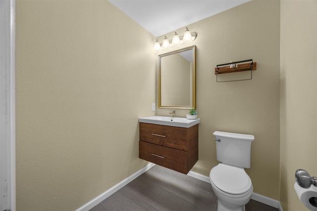 60 Misty Mesa Trl, Mansfield, TX 76063 - bathroom featuring vanity, toilet, baseboards, and tile patterned flooring