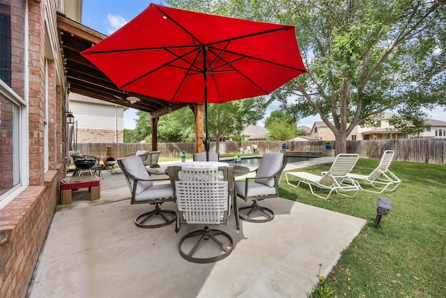 60 Misty Mesa Trl, Mansfield, TX 76063 - view of patio / terrace with outdoor dining space