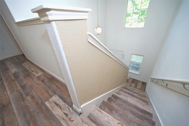 122 Buffalo Ridge Dr, Newark, TX 76071 - stairs with wood finished floors